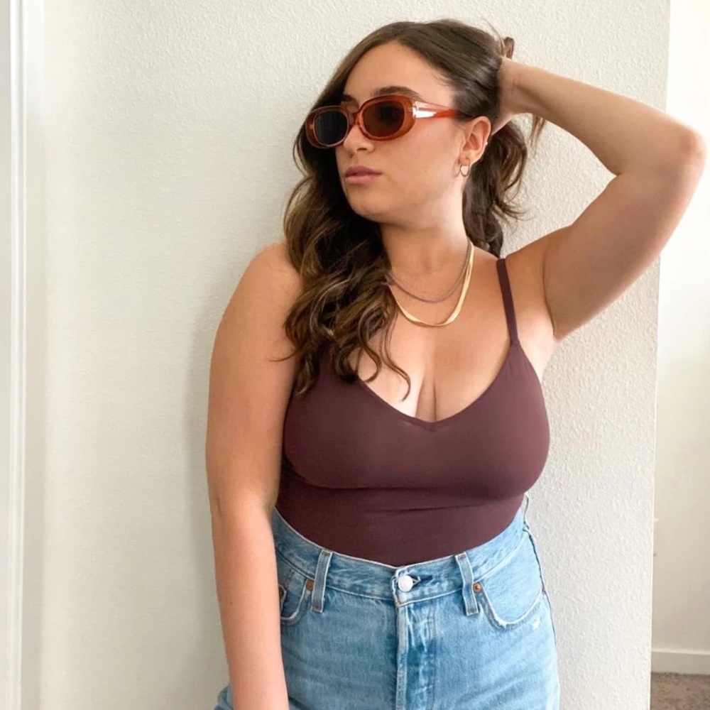 PARADE Silky Mesh Layering Triangle Bodysuit